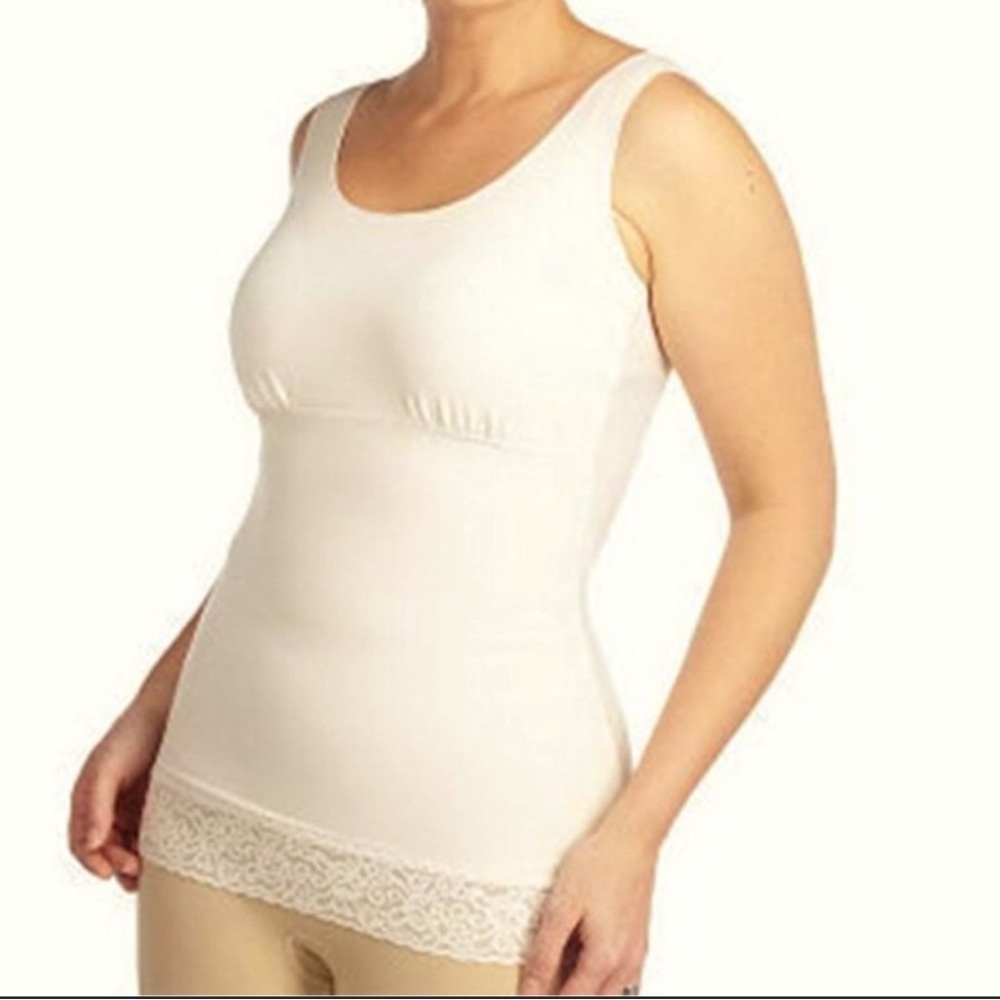 Spanx by Sara Blakely Hide and Seek Camisole / tank top Size Large Cream